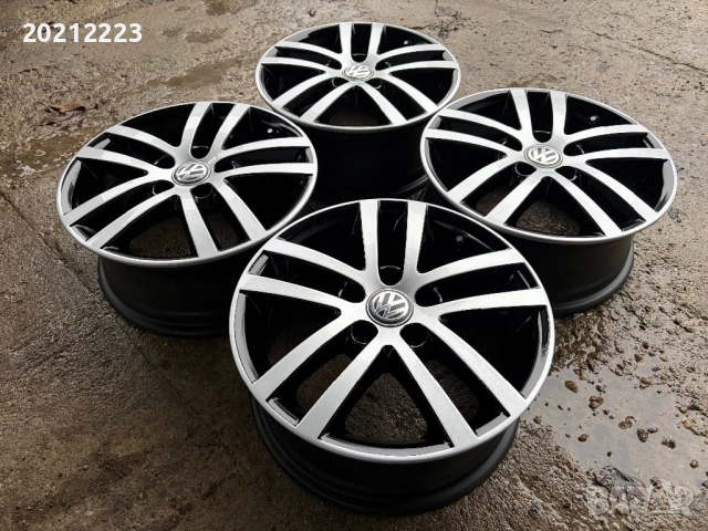 4 броя алуминиеви джанти за Vw Golf,Caddy,Touran,T-Roc 16, снимка 6 - Гуми и джанти - 53468978