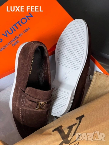 Louis Vuitton ⚜️ Мокасини⚜️ Естествена Кожа , снимка 13 - Мокасини - 53599439