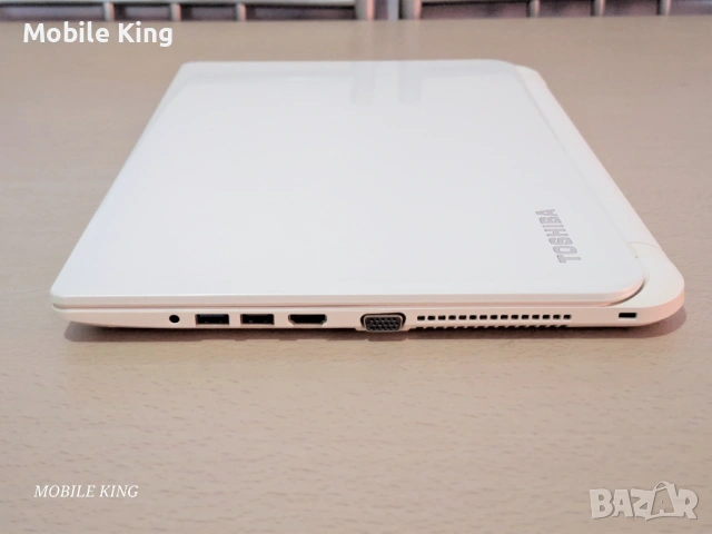 Снежнобял Toshiba Satellite L50-B – Бърз SSD, 94% Батерия, Като НОВ!, снимка 7 - Лаптопи за работа - 54016061