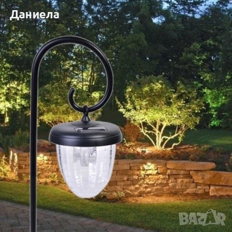 соларна LED лампа с форма на жълъд , снимка 2 - Соларни лампи - 51127987