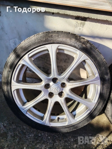 джанти с гуми 5х100 18цола Toyota Avensis t25, снимка 4 - Гуми и джанти - 54244193