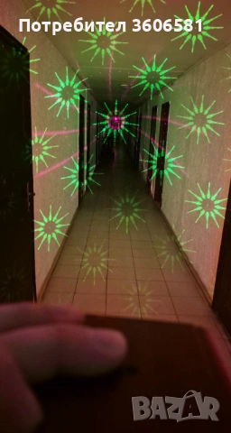 DJ Disco Laser за партита с вградена презареждаща се акумулаторна батерия и ефект според звука, снимка 6 - Друга електроника - 48420593