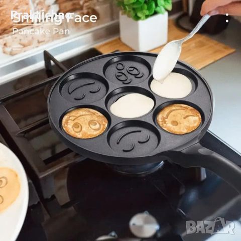 Детски тигани за малки палачинки с усмивки 🥞🍳😋🦁, снимка 1 - Съдове за готвене - 45701042