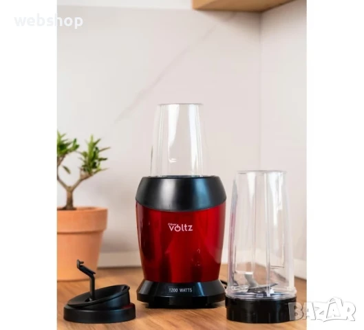 Нутри блендер Oliver Voltz 1200W, 2 чаши, Без BPA, 1000мл/800 мл, Трошене на лед, снимка 7 - Блендери - 50492071