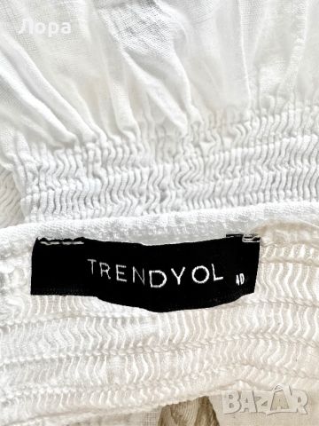 Trendyol кроп топ 100% памук, снимка 8 - Корсети, бюстиета, топове - 46403714