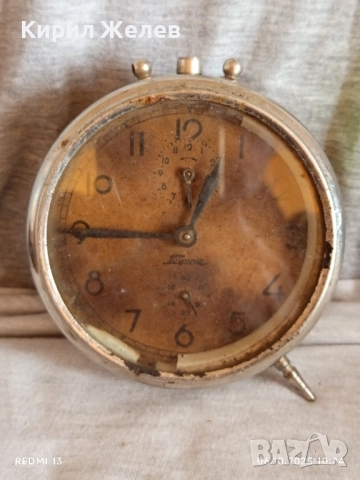 Рядък механичен будилник РОДИНА уникат за КОЛЕКЦИОНЕРИ 43681, снимка 6 - Антикварни и старинни предмети - 51958707