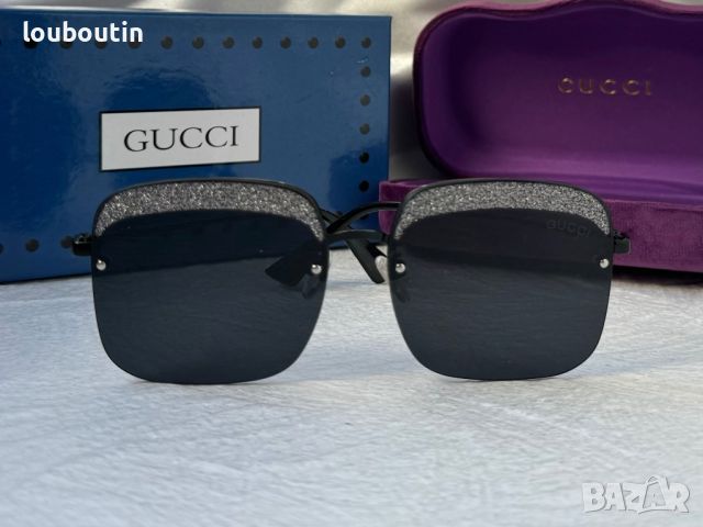 GUCCI с лого дамски слънчеви очила квадратни УВ 400, снимка 7 - Слънчеви и диоптрични очила - 45197840