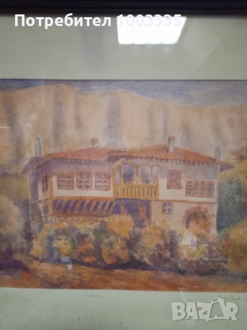 Акварел -Мелник-Ивайло Йорданов , снимка 7 - Антикварни и старинни предмети - 52891724