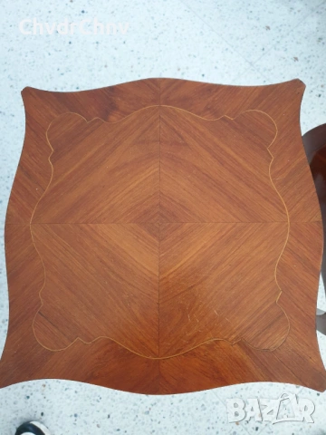 2бр-чифт стари френски дървени конзолни масички-шкафчета за легло, снимка 10 - Шкафове - 54091644