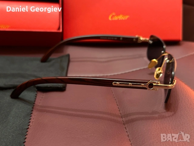 НОВИ Слънчеви очила Cartier безрамкови с пълен комплект аксесоари, снимка 3 - Слънчеви и диоптрични очила - 53925789