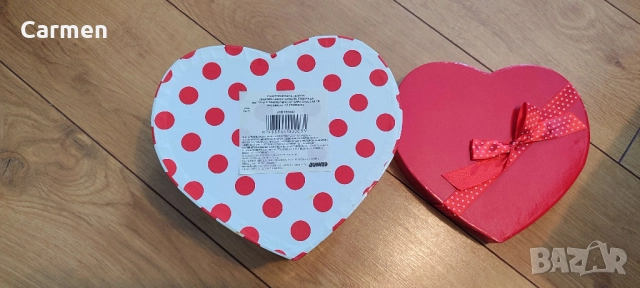 Сърце - Голяма подаръчна кутия с панделка, снимка 6 - Други - 52430389