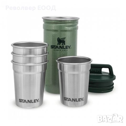 Комплект 4 шот чашки Stanley Nesting, в цвят Hammertone Green