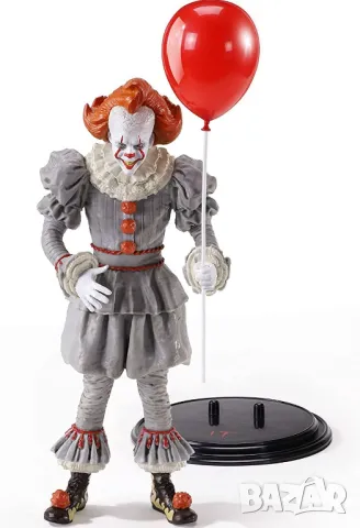 Екшън фигура The Noble Collection Movies: IT - Pennywise (Bendyfigs), 19 cm, снимка 2 - Колекции - 46882041