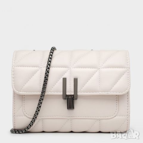 Малка дамска чанта Beige Eleonore, снимка 1 - Чанти - 45350035
