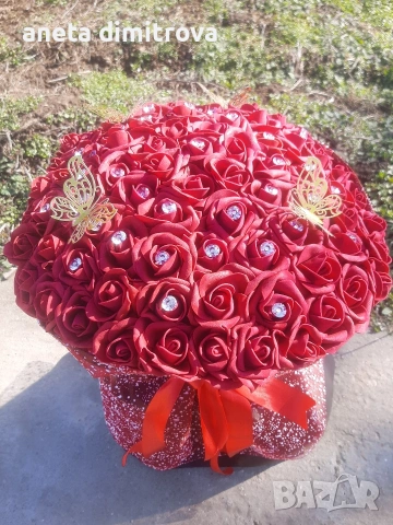 Букети от рози от фоам., снимка 2 - Подаръци за жени - 53667060