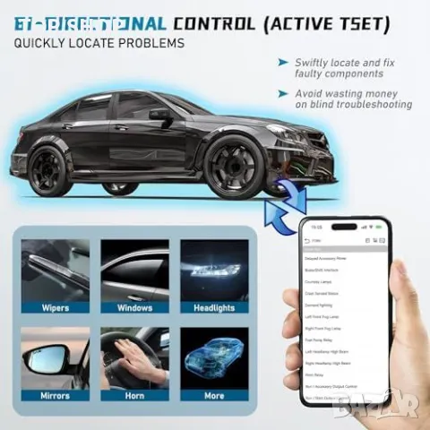 Нов HUMZOR Z100 OBD2 Скенер - Професионален Автомобилен Диагностичен Инструмент, снимка 7 - Друга електроника - 49927504