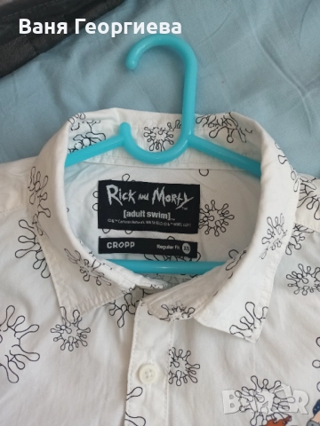 Мъжка риза Rick and Morty XS, снимка 2 - Тениски - 51575081