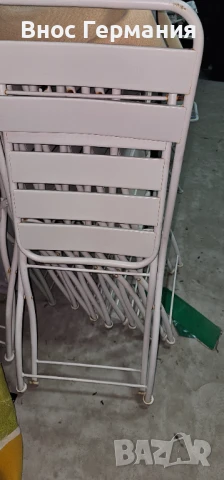 Сгъваеми Метални Столове, снимка 3 - Столове - 50524526