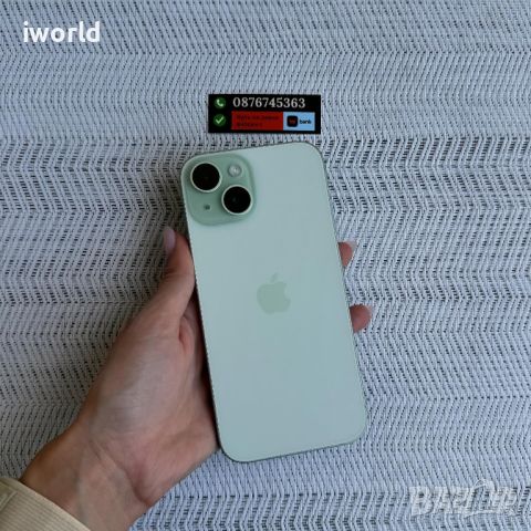 НОВ❗️ iPhone 15 Лизинг от 52лв/м ❗️ Green❗️ 128гб ГАРАНЦИЯ❗️ зелен, снимка 1 - Apple iPhone - 46159272