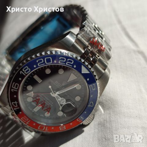 Мъжки луксозен часовник Rolex GMT-MASTER II Pepsi 126710BLRO, снимка 7 - Мъжки - 46005485