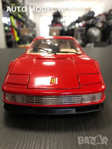 BBURAGO метална колекционерска количка FERARRI TESTAROSSA 1:18, снимка 4 - Колекции - 47162539