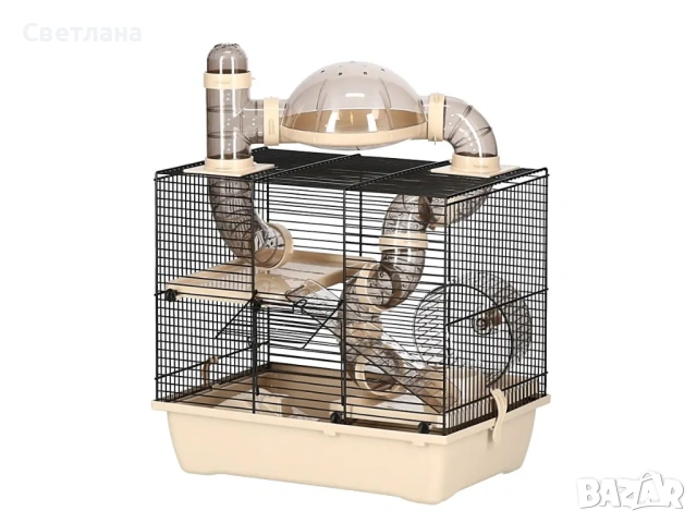 Клетка за мишка хамстер с тунели и други гризачи TEDDY LUX I ROCKY G137