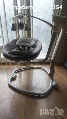 електрическа бебешка люлка, снимка 4 - Детски люлки - 53987444