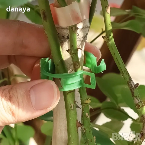 6392 Щипки за връзване на растения клипсове, 10 бр, снимка 2 - Градински инструменти - 53424675