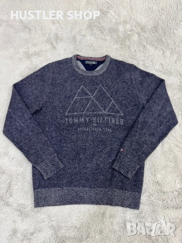 Мъжки вълнен пуловер TOMMY HILFIGER. Размер L