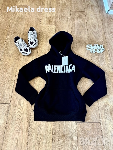 Balenciaga!Страхотно топло ежедневно худи Balenciaga.С М Л размер, снимка 5 - Суичъри - 52150536