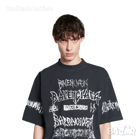 BALENCIAGA DIY Metal Logo Print Oversized Мъжка / Дамска Тениска size L (XL), снимка 1 - Тениски - 47252025