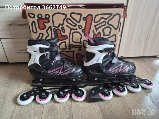 Детски кънки и ролери 2в1