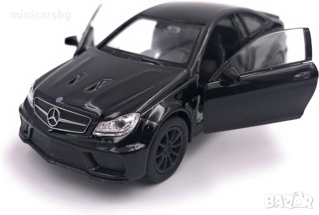 1:34 Метални колички: Mercedes-Benz C63 AMG Coupe Black Series
