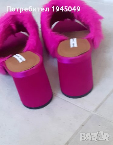 Маркови дамски елегантни чехли на ток - 36 номер, снимка 3 - Чехли - 50849639