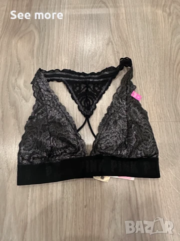 Victoria's Secret бюстие с блясък S, снимка 3 - Корсети, бюстиета, топове - 50841238