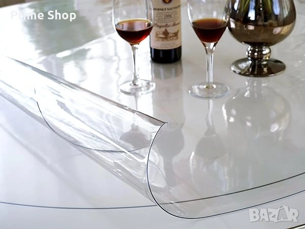 Прозрачен кръгъл протектор за маса OstepDecor, 140 см, 2 мм, снимка 11 - Други - 53748786