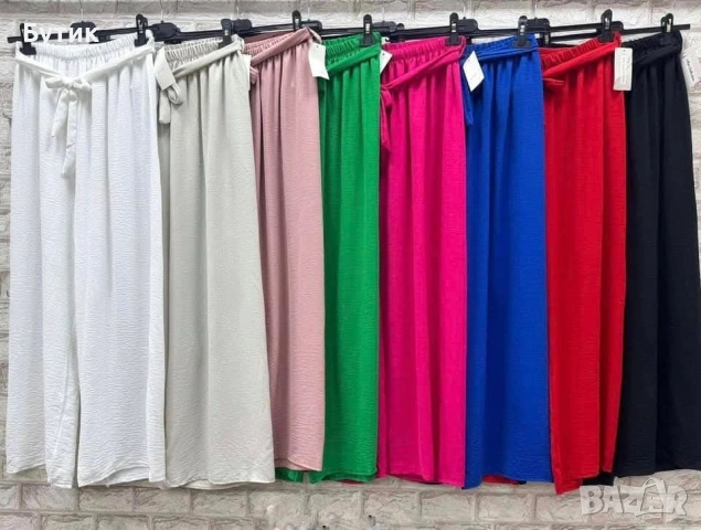 Комфортни дамски панталони от лека, ефирна материя