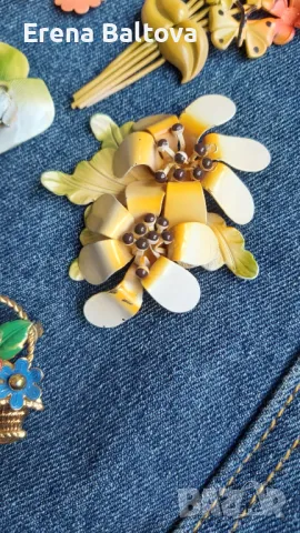 🌼🌸💛🍀 Брошка  винтидж украшения, снимка 2 - Други - 49621295