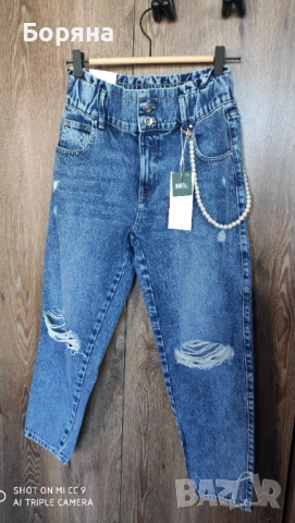ONLY нови с етикет mom jeans , снимка 4 - Дънки - 52416117