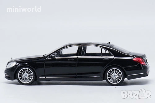 Mercedes-Benz S500 W222 S-Class - мащаб 1:24 на Welly моделът е нов в кутия, снимка 6 - Колекции - 53235879