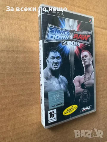 Игра за PSP ,  WWE SmackDown! vs. Raw 2006, снимка 2 - Игри за PlayStation - 47130719