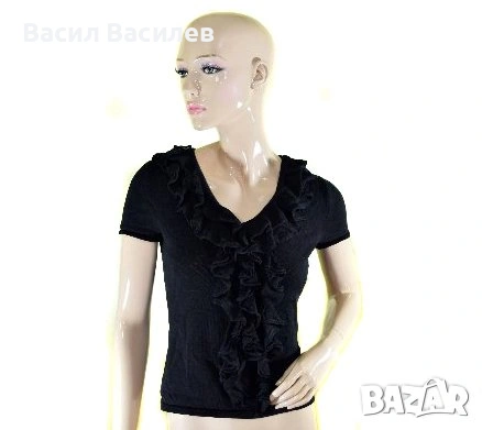 RALPH LAUREN Petite дамска блуза черна