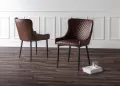 ПРОМОЦИЯ Елегантни трапезни столове от висококачествена изкуствена кожа C-U-DC-0146BR, снимка 5