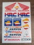 Стикери за Мотор Хонда HRC Repsol Geico Honda, снимка 2