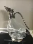 Стар декантер за вино с посребрен обков, снимка 2