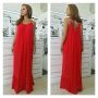 Evis Червена лятна рокля, One size, снимка 1 - Рокли - 45830261