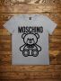 маркови тениски Moschino , тениска в сиво Love moshino t shirt, снимка 1 - Тениски - 45703602