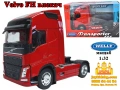 Volvo FH влекач червен мащаб Welly мащаб 1:32, снимка 1