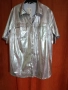 Ефектна сребърна риза, снимка 1