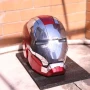 Реалистична Светеща маска на Железния човек Iron Man Marvel Моторизирана с гласови команди, снимка 7